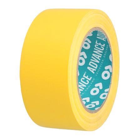 Advance Tapes AT8 PVC Markierungsband Gelb Typ Bodenmarkierungsband, Stärke 0.14mm, 50mm X 33m