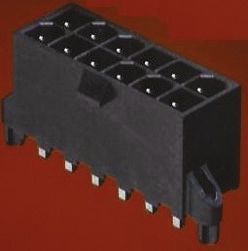 Molex Mini-Fit Jr Leiterplatten-Stiftleiste Gerade, 24-polig / 2-reihig, Raster 4.2mm, Platine-Platine, Kabel-Platine,
