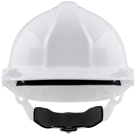 RS PRO White Hard Hats, Adjustable, Ventilated