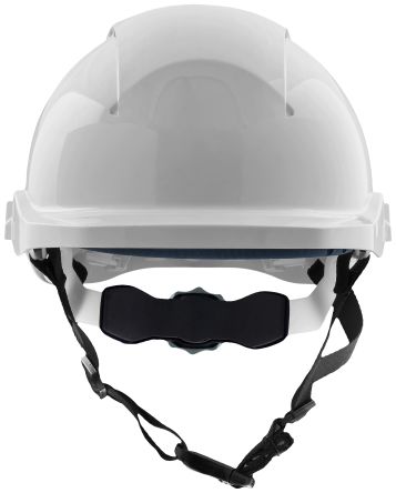 RS PRO White Hard Hats with Chin Strap, Adjustable