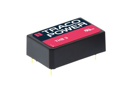 TRACOPOWER THB 3 DC/DC-Wandler 3W 48 V Dc IN, 24V Dc OUT / 125mA 4kV Ac Isoliert