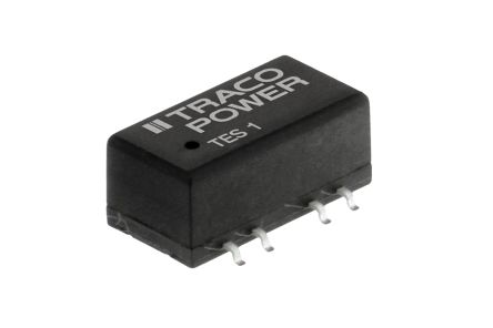 TRACOPOWER TES 1 DC/DC-Wandler 1W 5 V Dc IN, ±15V Dc OUT / ±35mA 1.5kV Dc Isoliert