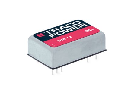 TRACOPOWER THD 12 DC/DC-Wandler 12W 24 V Dc IN, ±12V Dc OUT / ±500mA 1.5kV Dc Isoliert