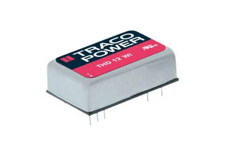 TRACOPOWER THD 12WI DC/DC-Wandler 12W 48 V Dc IN, ±12V Dc OUT / ±500mA 1.5kV Dc Isoliert