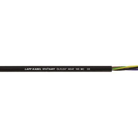 Lapp Black 1.5 Mm² Hook Up Wire, 15 AWG, 100m, PVC Insulation