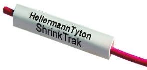 HellermannTyton ShrinkTrak Wärmeschrumpfschlauch-Etiketten X 24mm, 500 Auf Gelb Quervernetztes Polyolefin