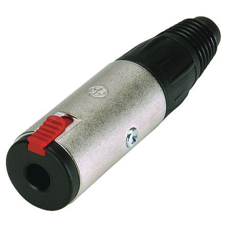 Neutrik Jack Connector 6.35 mm Locking Jack Stereo Socket, 3Pole