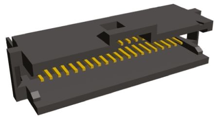 TE Connectivity AMPMODU System 50 Leiterplatten-Stiftleiste Gewinkelt, 30-polig / 2-reihig, Raster 1.27mm,