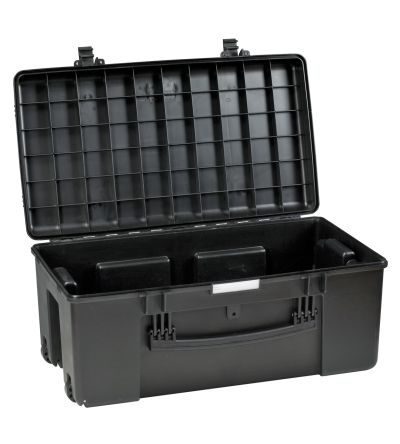 GT Line Polypropylen Transportkoffer Schwarz, Auf Rädern, Außenmaße 807 X 470 X 345mm / Innen 780 X 410 X 330mm