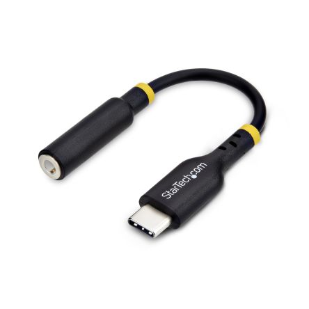 StarTech.com USB 2.0, Male USB C to Female 3.5 mm Jack, 480Mbps, 127mm