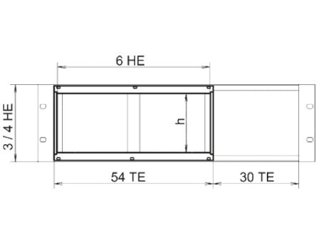 NVent SCHROFF Platinen-Rahmen, Horizontale Baugruppenmontage Für Hoher Baugruppenträger, 3 Und 4 HE