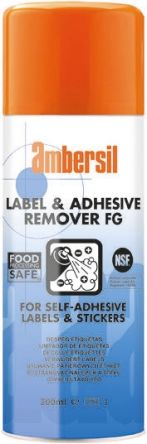 Ambersil Label & Adhesive Remover FG Etikettenlöser Entfernt Etiketten 200 Ml Spray