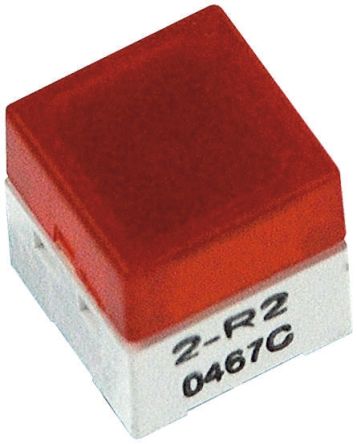 Omron IP00 Red Cap Tactile Switch, SPST 50 MA @ 24 V Dc