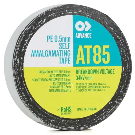 Advance Tapes Ruban Auto-amalgamant Noir 17000V 19mm X 10m X 0.5mm, +130°C