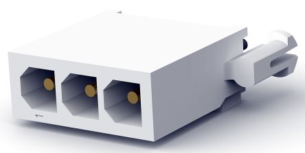 TE Connectivity Conector Macho Para PCB Serie Mini-Universal MATE-N-LOK De 3 Vías, 1 Fila, Paso 4.14mm, Para Soldar,