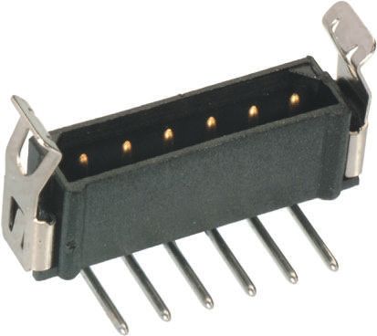HARWIN Conector Macho Para PCB Ángulo De 90° Serie Datamate L-Tek De 3 Vías, 1 Fila, Paso 2.0mm, Para Soldar, Montaje