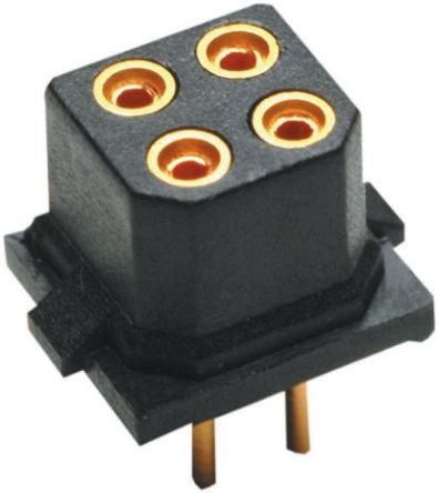 HARWIN M80 Series Straight Through Hole Mount PCB Socket, 10-Contact, 2-Row, 2mm Pitch, Solder Termination