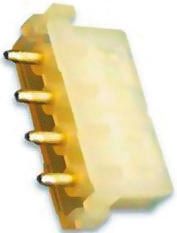 TE Connectivity Universal MATE-N-LOK Leiterplattenbuchse Gerade, 4-polig / 1-reihig, Raster 6.35mm, Kabel-Platine,