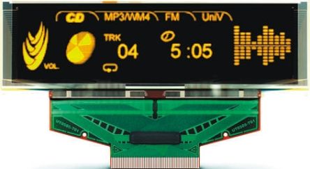 Univision 2.96in Yellow Passive Matrix OLED Display 256 X 64pixels SPI Interface