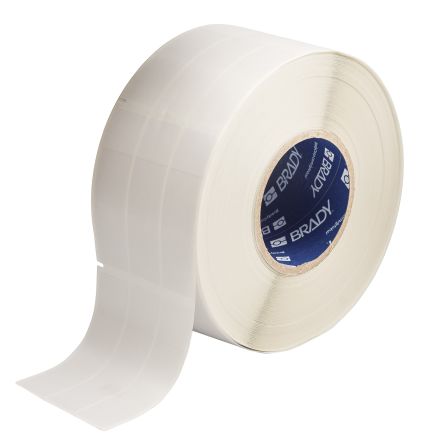 Brady B-427 Self-laminating Vinyl On White/Transparent Cable Labels, 95.25mm Label Length