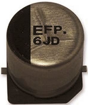 Panasonic, SMD Aluminium-Elektrolyt Kondensator 68μF ±20% / 16V Dc, Ø 6.3mm X 5.8mm, Bis 105°C