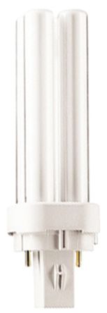 Philips Lighting Ampoule Fluocompacte G24d-1, 10 W, 3000K, Forme 2D, Blanc Chaud