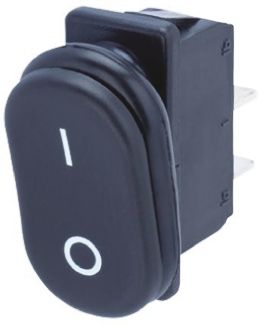 Marquardt Tafelmontage Wippschalter, 1-poliger Ein/Ausschalter Ein-Neutral-Aus, 20 A 11mm X 30mm, IP 40