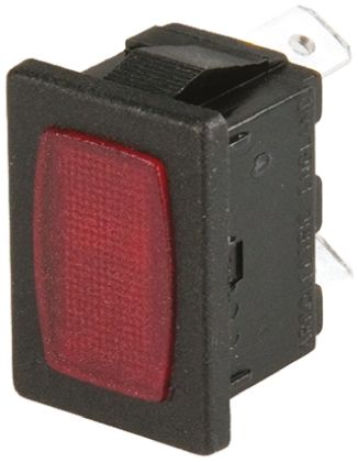 Arcolectric (Bulgin) Ltd Indicatore Da Pannello Rosso Neon, 230V Ca, A Filo, Foro Da 19.3 X 13mm