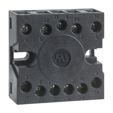 Schneider Electric Harmony Time Series Chassis Mount Relay Socket, 2-Contact, DPDT