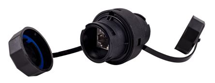 AXINDUS I4TCOUP Series Female/Female RJ45 Field Coupler, Tool-less Cable Mounting, Cat6EA Straight