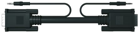 S2Ceb-Groupe Cae Male 3.5 mm Plug to Male 3.5mm Stereo Jack, VGA Cable, 20mm Black
