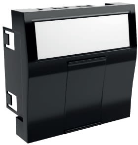 CAE Multimedia Connect BC45 Series, 2 Way RJ45 Faceplate