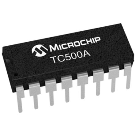 Microchip IC Front End Analogico TC500ACPE, 1 Canali, 17 Bit- I/O Semplice, PDIP, 16 Pin