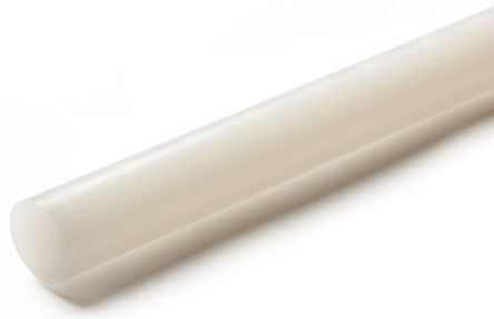 RS PRO White Polyethylene PE Rod, 1m X 20mm Diameter