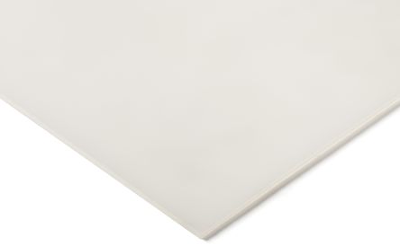 RS PRO Plaque PEHD Blanc, 1000mm X 500mm X 10mm