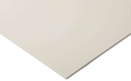 RS PRO ABS Kunststoffplatte, Weiß, 3mm X 610mm X 1220mm / 1.41g/cm3 Bis +75°C, Voll