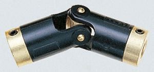 Huco 万向节联轴器, 单接头, 黄铜制, 外径14.3mm