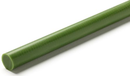 RS PRO Varilla De Nylon, Verde, 1m X 35mm