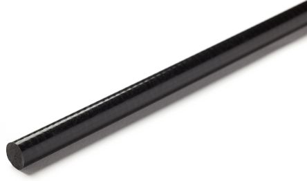 RS PRO Varilla De Plástico Reforzado Con Fibra De Vidrio GRP, Negro, 1m X 15mm