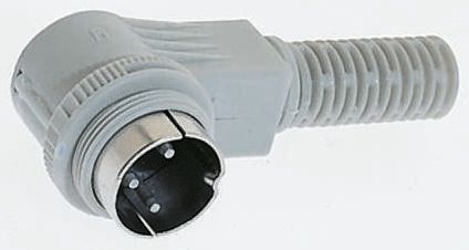 Hirschmann Connecteur DIN MAWI, 6 Contacts, Mâle, Montage Sur Câble, A Souder
