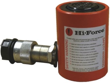 Hi-Force HLS Hydraulikzylinder Mit Geringer Höhe, Einfachbetätigung, Hub 40mm, Hubleistung 10t, Eingef.L. 95mm