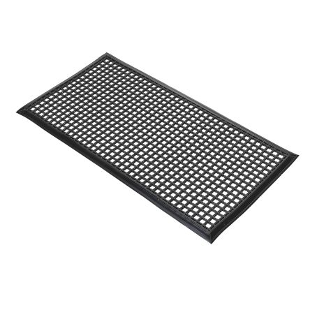 Coba Europe Entramat Türmatte Für Innen-/Außenbereich, PVC Schwarz, Stärke 12mm, 0.6m X 1.2m