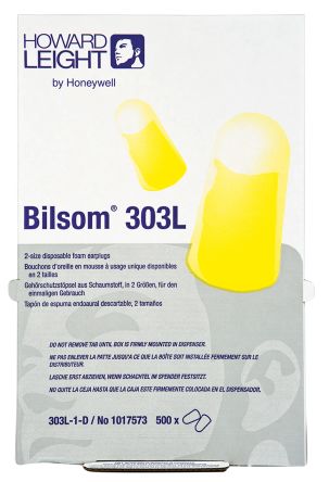 Honeywell Safety Einweg Gehörschutzstöpsel, Polyurethan Gelb, SNR 33dB, 500 Paar