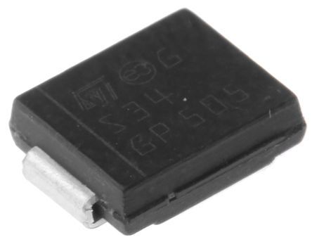 STMicroelectronics TVS-Diode Uni-Directional Einfach 55V 33.3V Min., 2-Pin, SMD 30V Max DO-214AB (SMC)