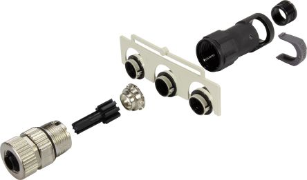 HARTING M12 M12 Rundsteckverbinder Stecker 5-polig / 4.0A Kabelmontage, Crimpanschluss IP65, IP67