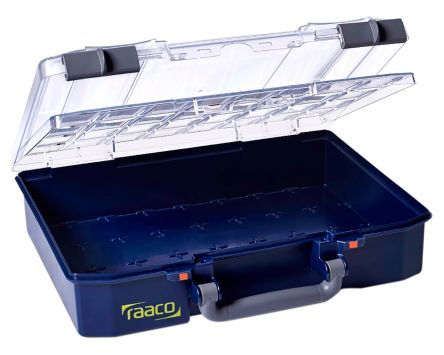 Raaco Carrylite 80 4x8-0/DLU Kleinteilebox, Polypropylen Verstellbar, 82mm X 337mm X 278mm