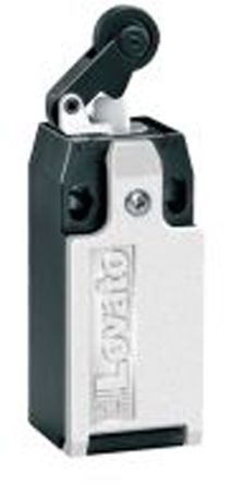 Lovato Adjustable Roller Lever Limit Switch, NO/NC, IP20, IP65, SPST-NC, SPST-NO, Thermoplastic Housing, 690V Ac Max,