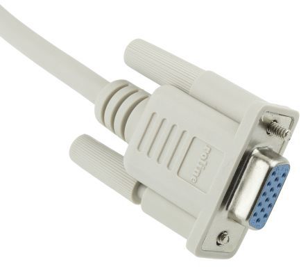Roline VGA-Kabel A VGA / Buchse B VGA / Stecker, 1.8m Grau