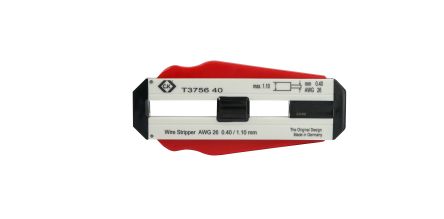 CK T3756 Series Wire Stripper, 0.4mm Max, 98 mm Overall