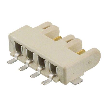 Amphenol Communications Solutions RotaConnect Leiterplatten-Stiftleiste Gewinkelt, 4-polig / 1-reihig, Raster 3.0mm,